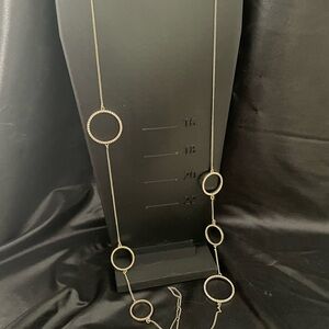 LOFT Gold Circle Pendant Necklace